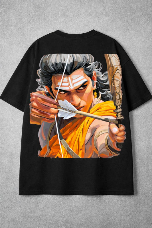 Sri Ram Archer Drop-Shoulder T-Shirt | Black
