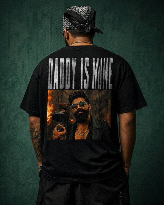 Toxic Dady Is Home Drop-Shoulder T-Shirt – Men & Women | Black
