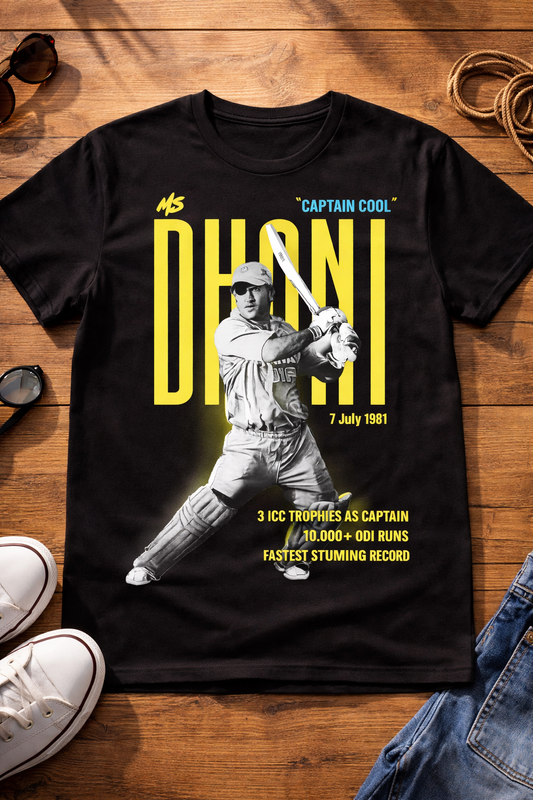 Dhoni Rhino T-Shirt – Men & Women | Midnight Black – alternate product view 2