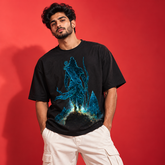 Sri Ram Walking Regular T-Shirt | Black