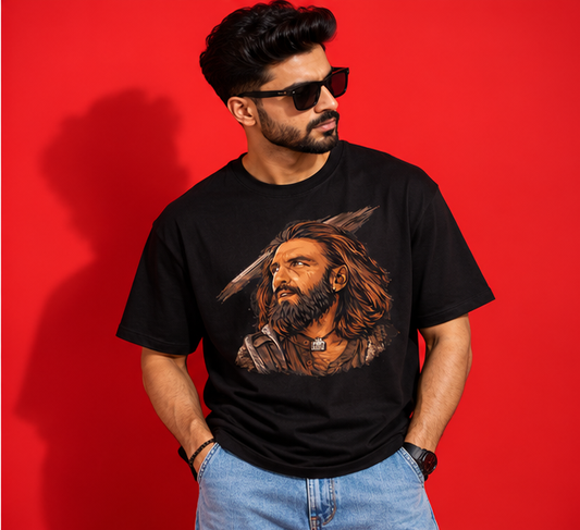 Hamza Ali Mazari T-Shirt | Dhurandhar T-Shirt – Men & Women | Black