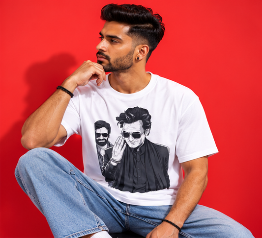 Rehman Dakait T-Shirt | Dhurandhar T-Shirt – Men & Women | Moon White