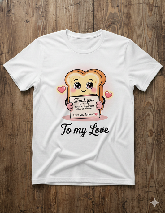 Thank You To My Love Unisex T-Shirt |  White