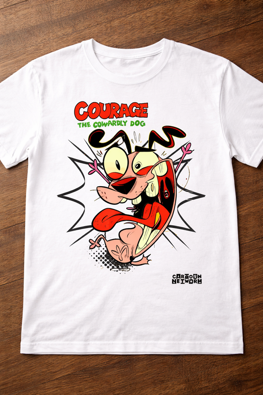 Courage The Cowardly Dog Unisex T-Shirt |  White