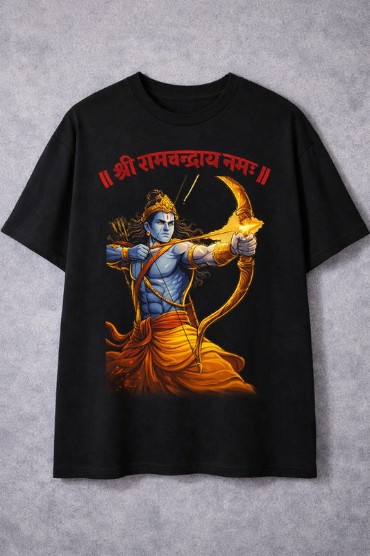 Sri Ram Shooting Regular T-Shirt |  Black