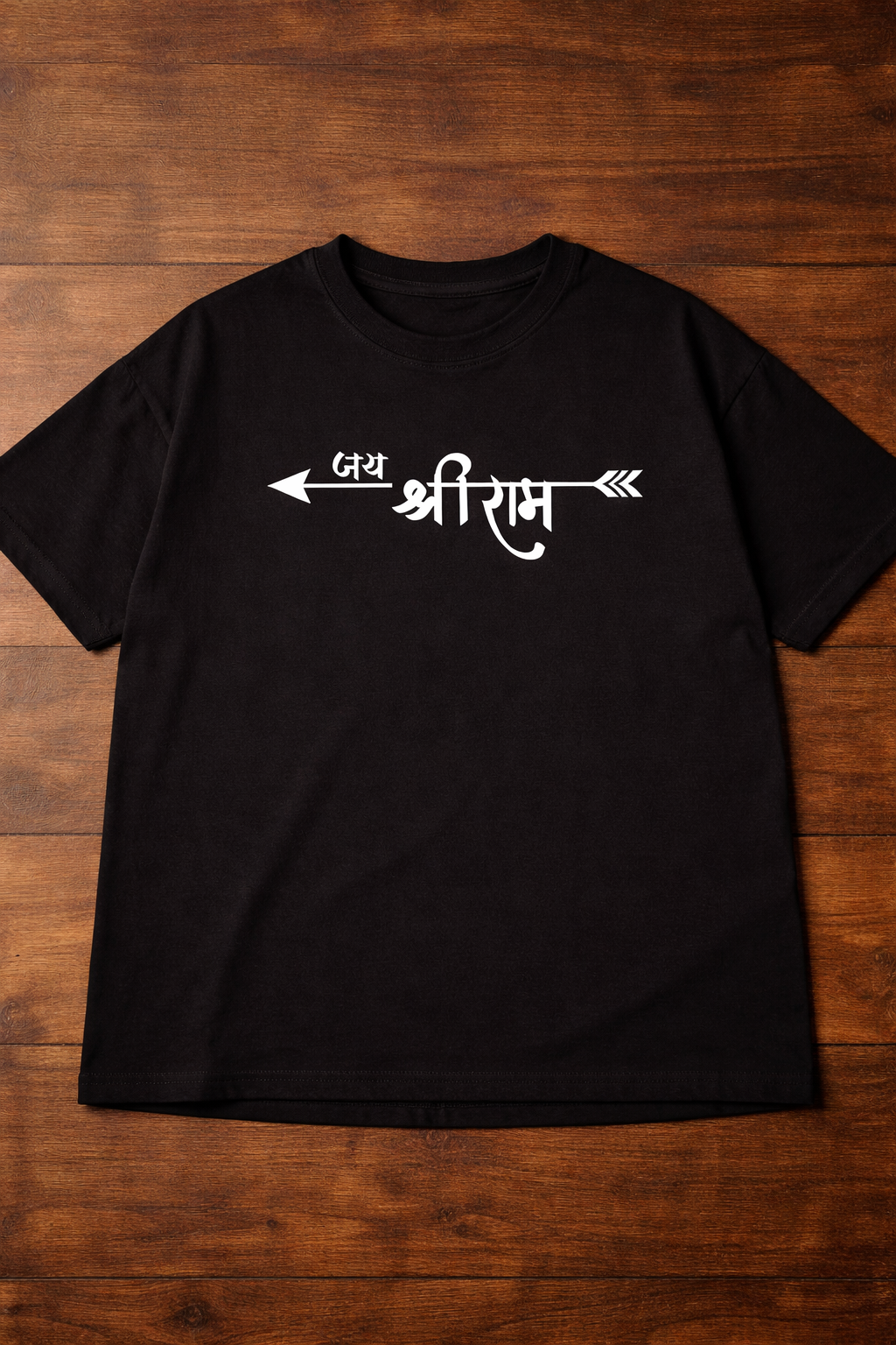 Lord Hanuman Drop-Shoulder T-Shirt – Men & Women | Black
