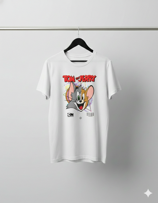Tom And Jerry Unisex T-Shirt |  White