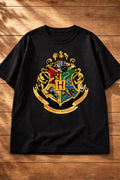 Harry Potter Hogwarts Emblem T-Shirt |  Black