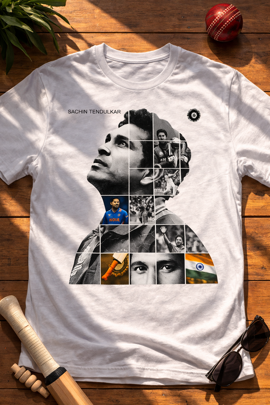 Sachin-Multiverse T-Shirt – Men & Women | Midnight Black