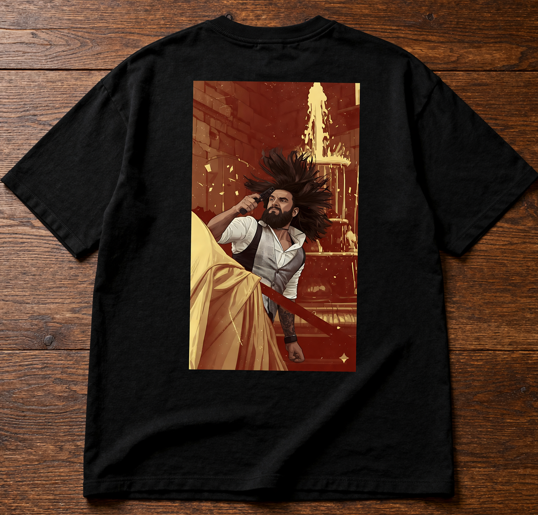 Dhurandhar Ghayal hu Isliye Ghatak Hu Drop-Shoulder T-Shirt – Men & Women | Black