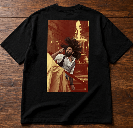 Dhurandhar Ghayal hu Isliye Ghatak Hu Drop-Shoulder T-Shirt – Men & Women | Black