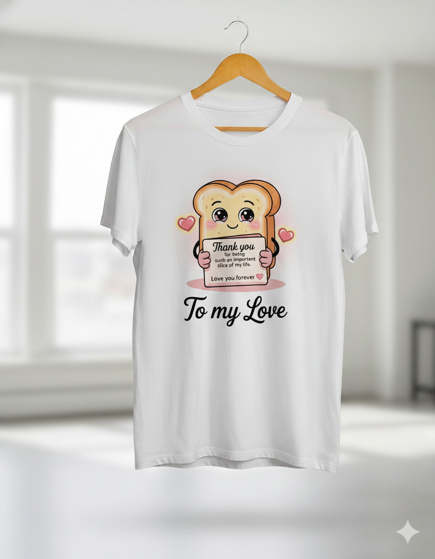 Thank You To My Love Unisex T-Shirt |  White