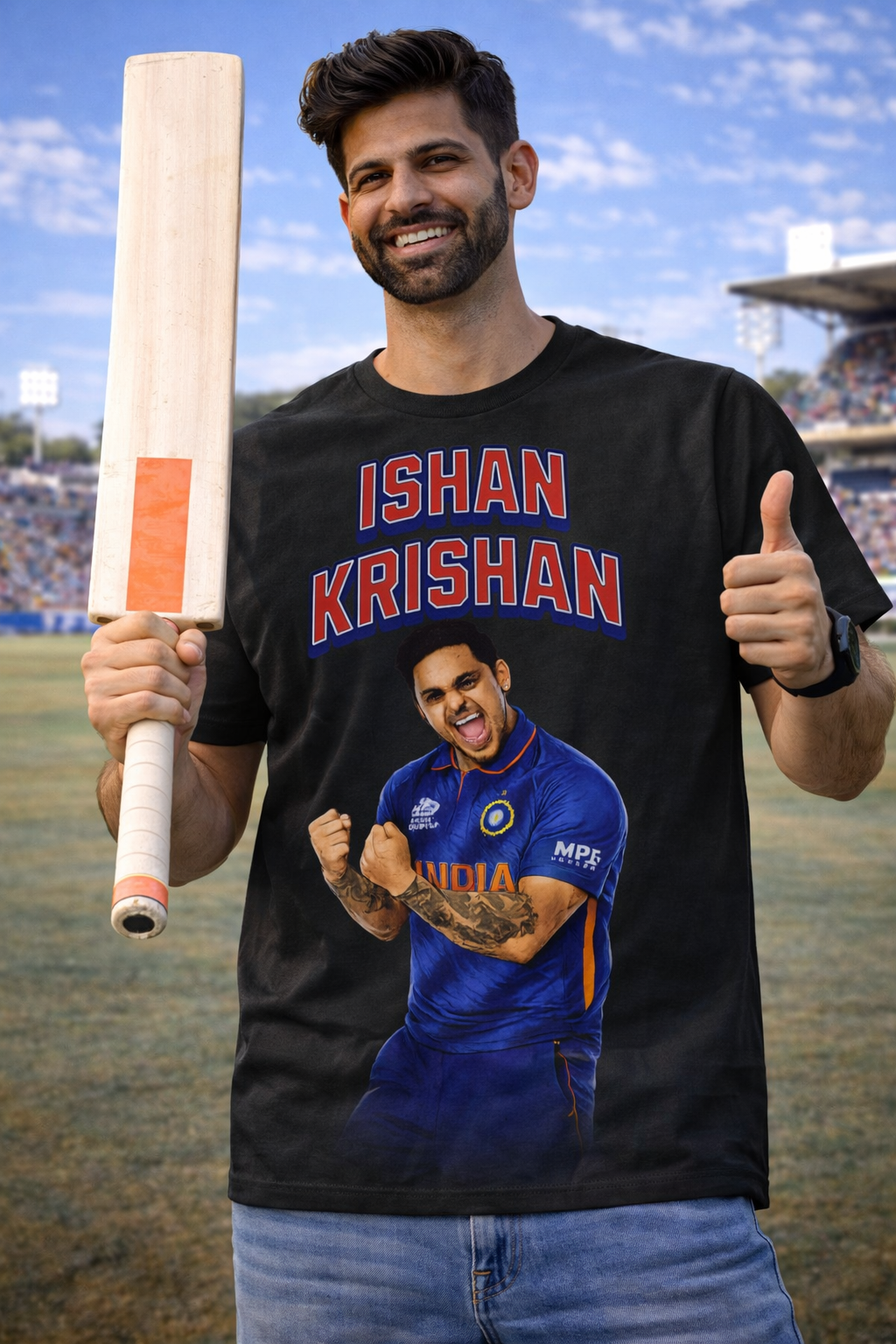 Ishan Krishan T-Shirt – Men & Women | Midnight Black