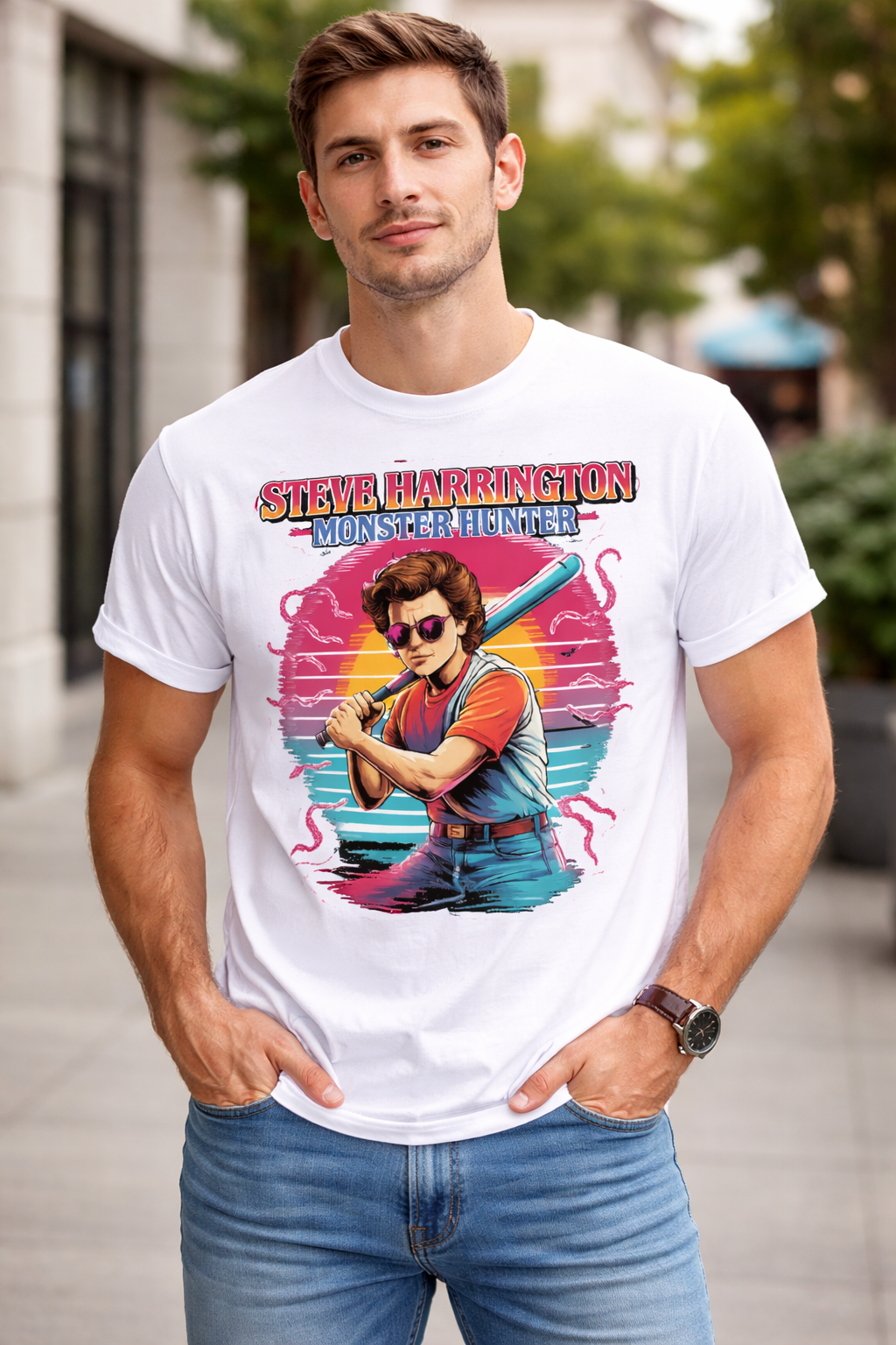 Steve Monster Hunter Unisex T-Shirt |  White