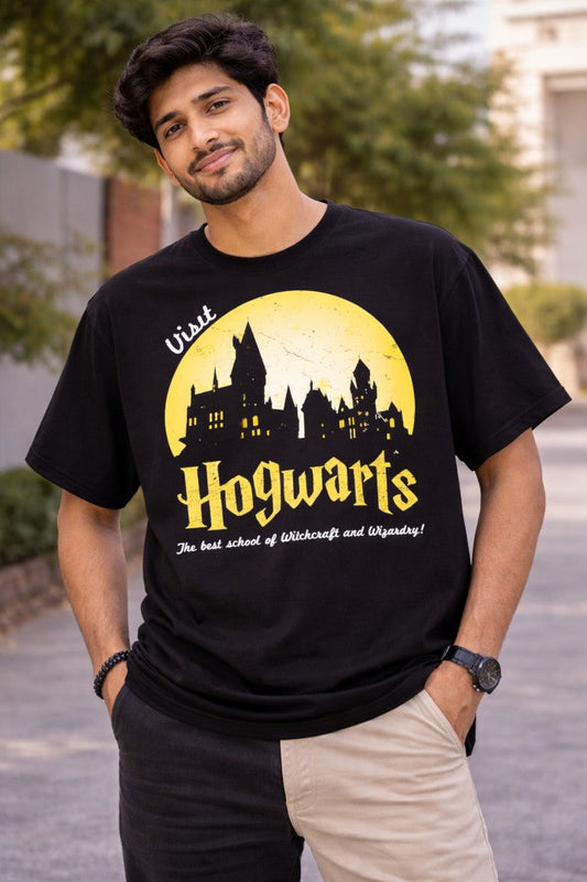 Harry Potter Visit Hogwarts T-Shirt |  Black