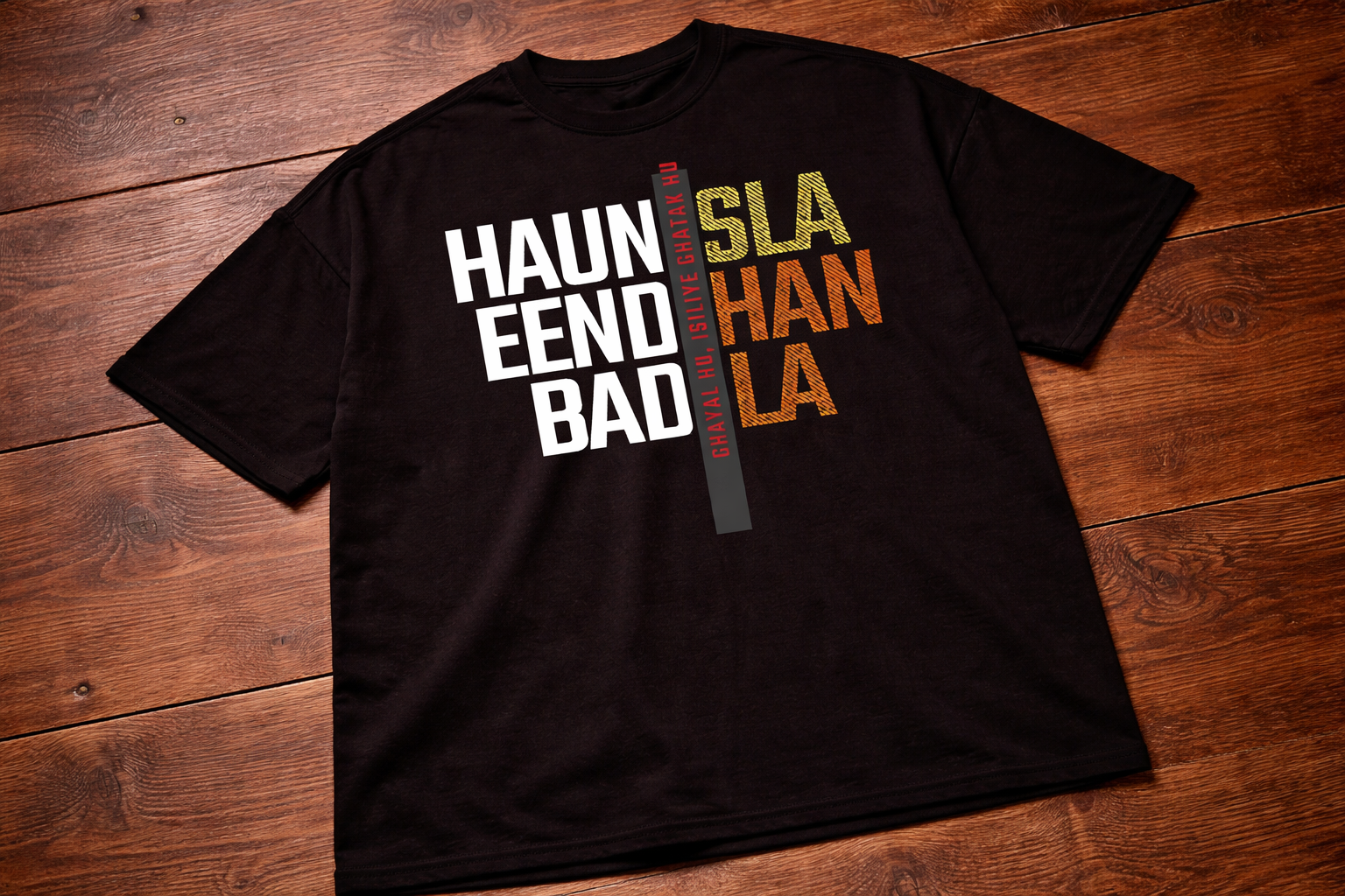 Dhurandhar Ghayal hu Isliye Ghatak Hu Drop-Shoulder T-Shirt – Men & Women | Black