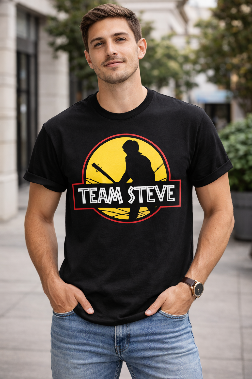 Team Steve Unisex T-Shirt |  Black