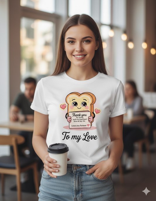 Thank You To My Love Unisex T-Shirt |  White