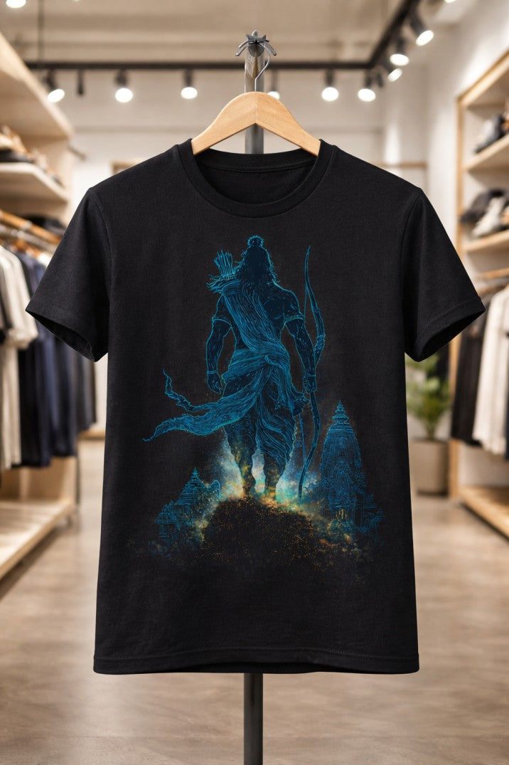 Sri Ram Walking Regular T-Shirt |  Black