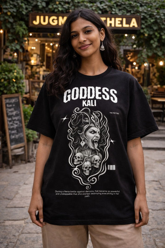 Kali Ma B&W Regular T-Shirt |  Black
