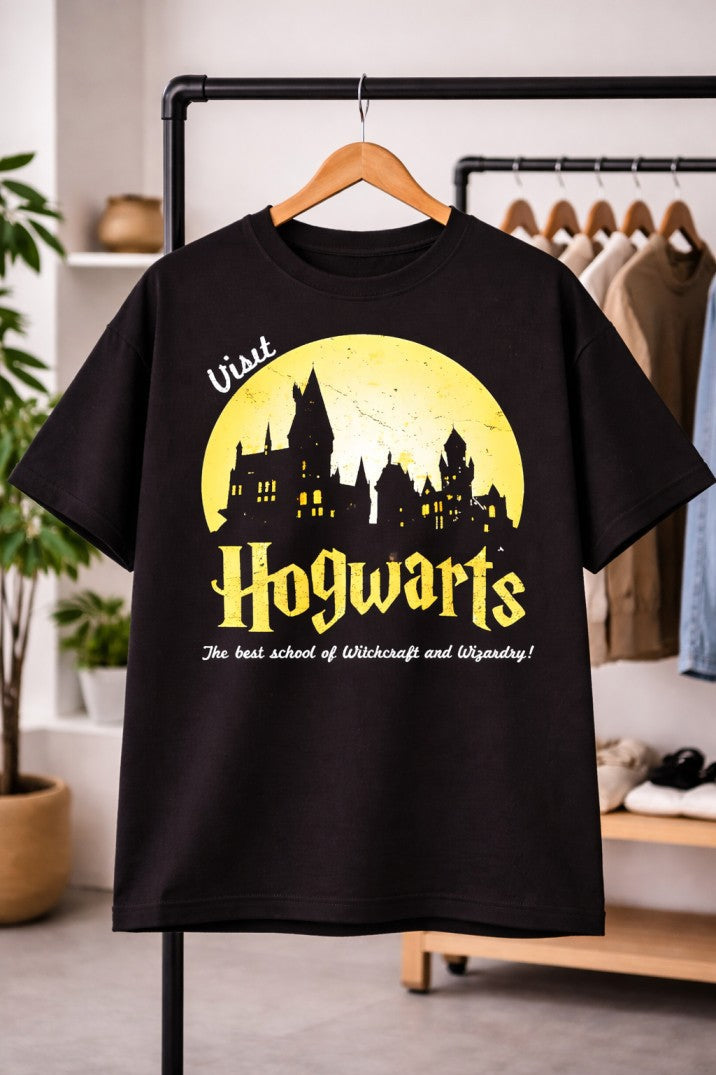 Harry Potter Visit Hogwarts T-Shirt |  Black