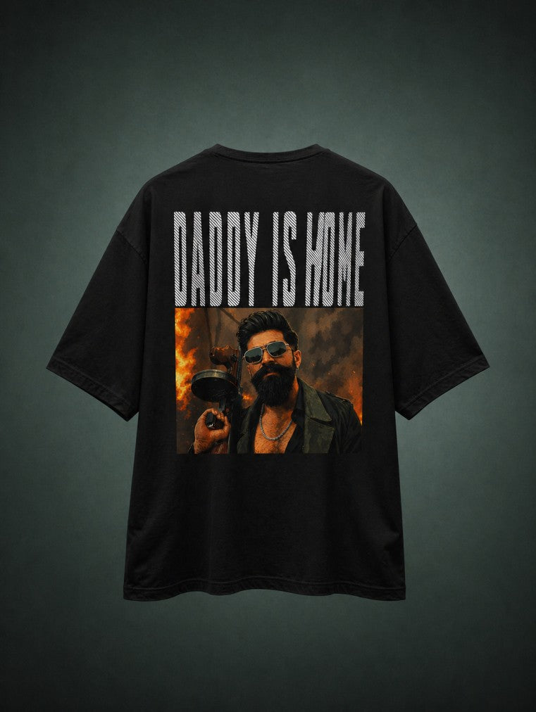 Toxic Dady Is Home Drop-Shoulder T-Shirt – Men & Women | Black