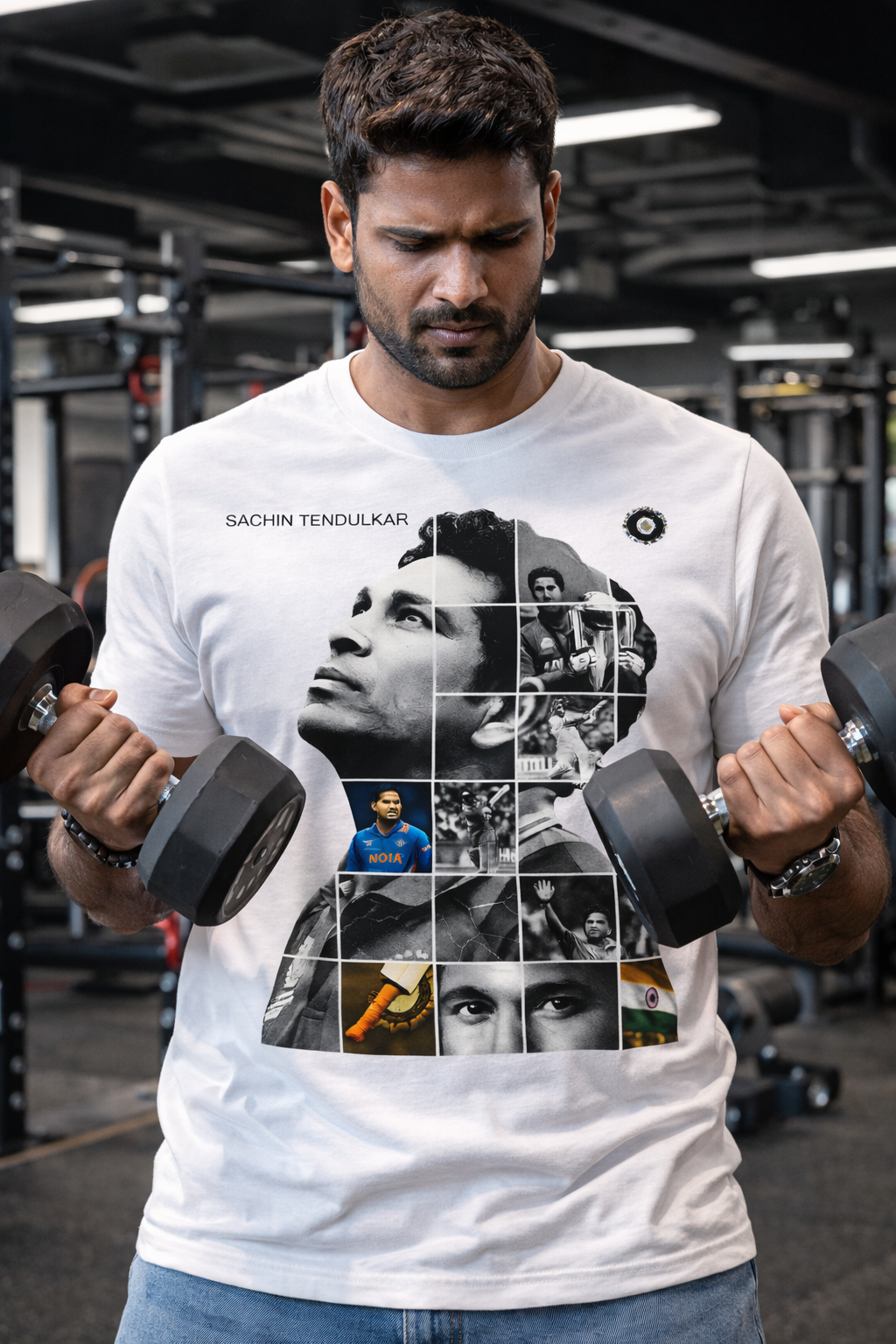 Sachin-Multiverse T-Shirt – Men & Women | Midnight Black