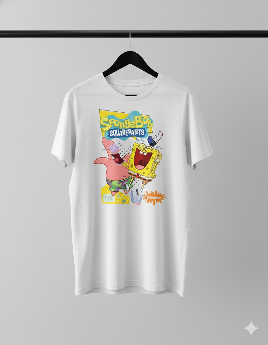 Sponge Bob Unisex T-Shirt |  White