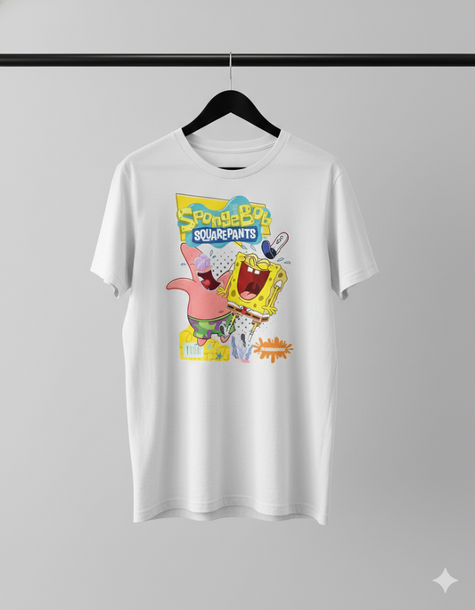 Sponge Bob Unisex T-Shirt |  White