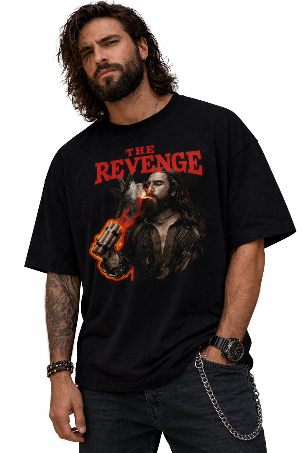Dhurandhar The Revenge T-Shirt – Men & Women | Black