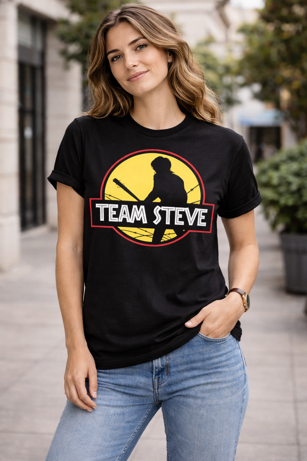 Team Steve Unisex T-Shirt |  Black