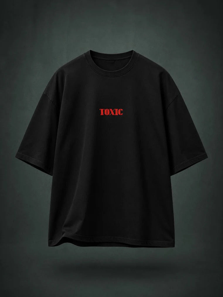 Toxic Dady Is Home Drop-Shoulder T-Shirt – Men & Women | Black