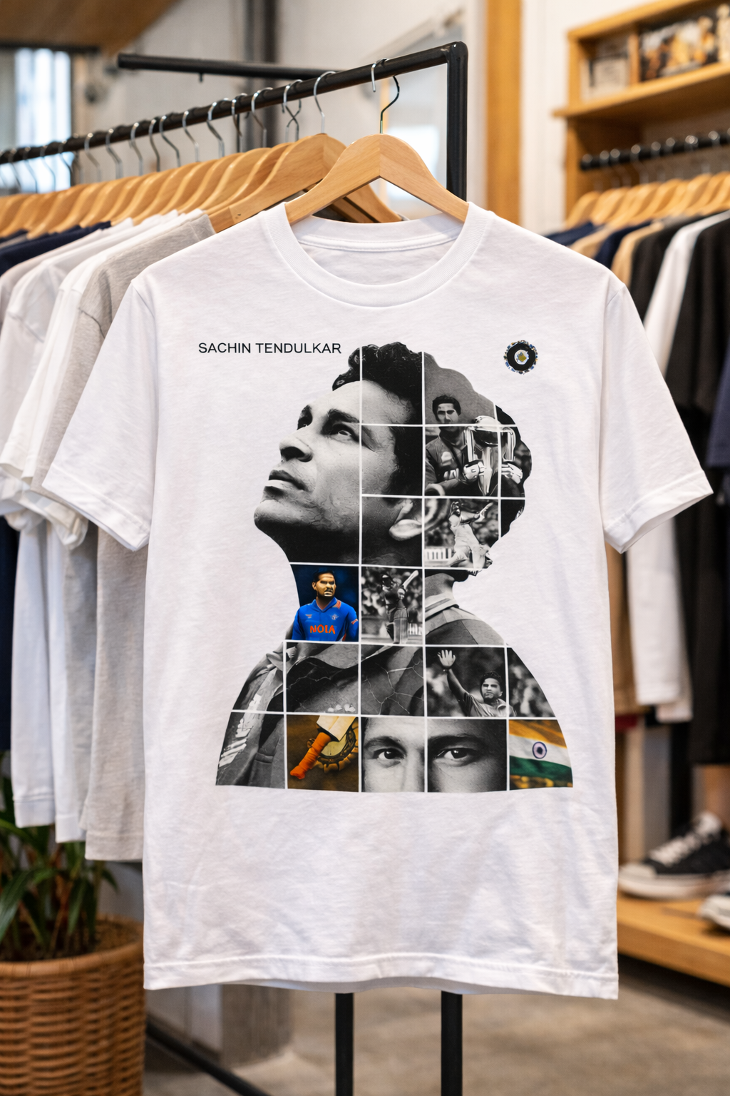Sachin-Multiverse T-Shirt – Men & Women | Midnight Black