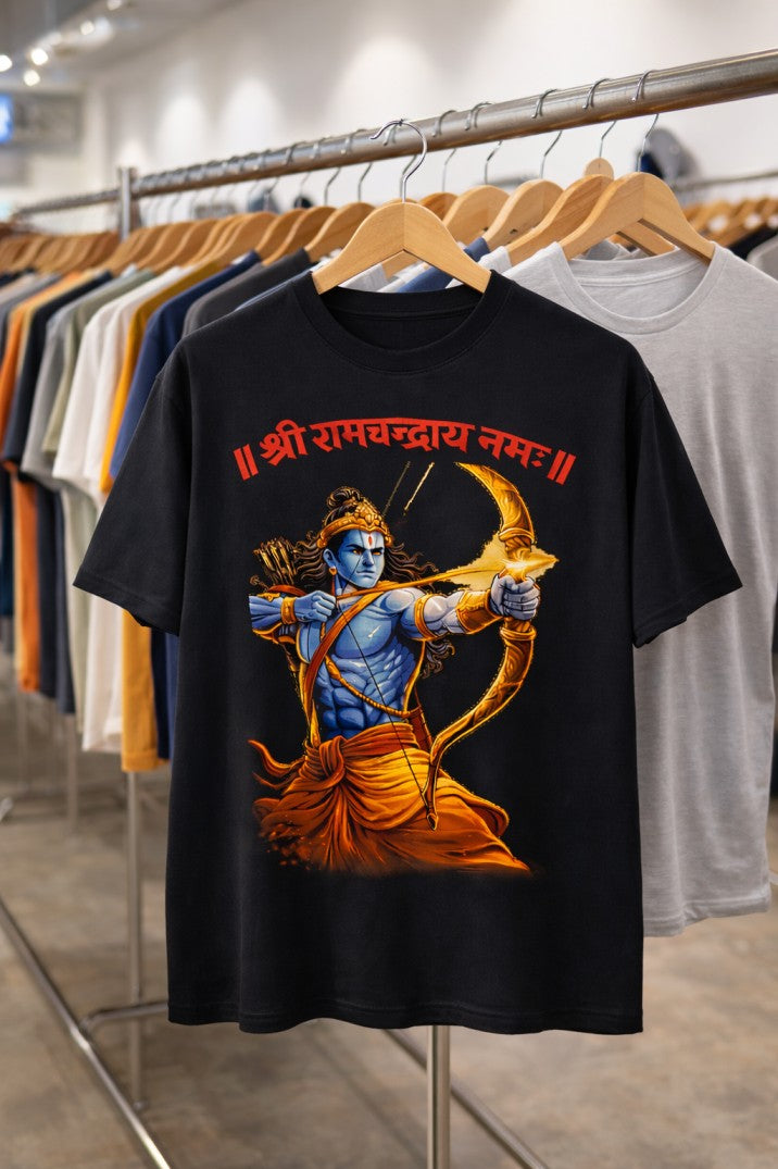 Sri Ram Shooting Regular T-Shirt |  Black