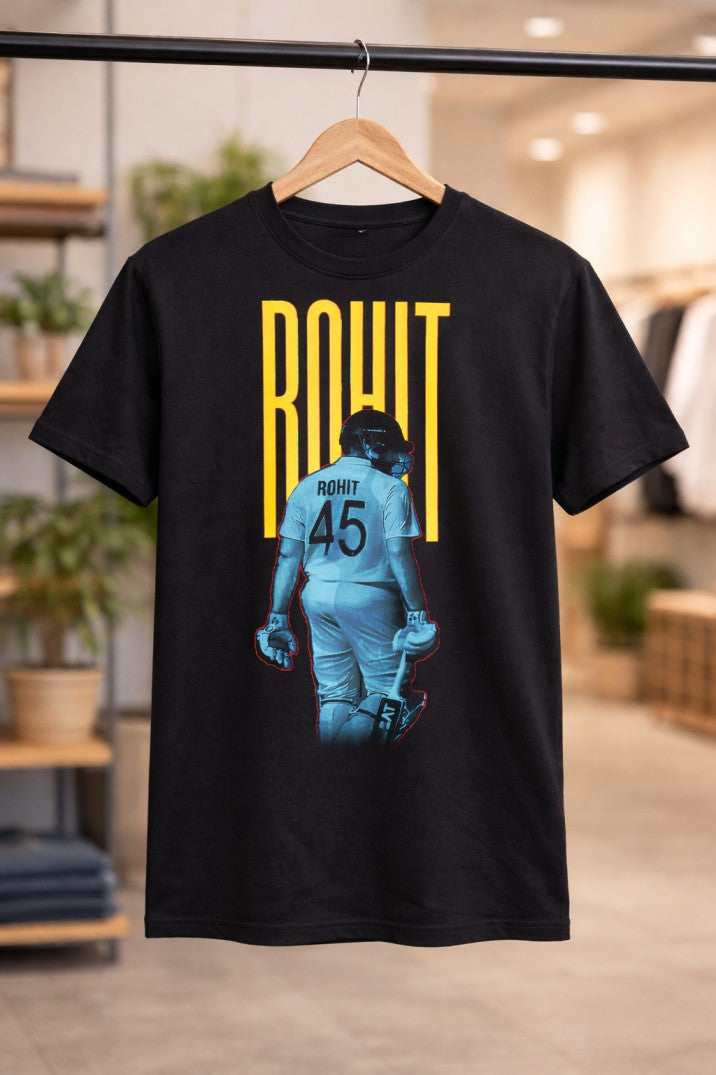 Rohit Sharma OG T-Shirt – Men & Women | Midnight Black