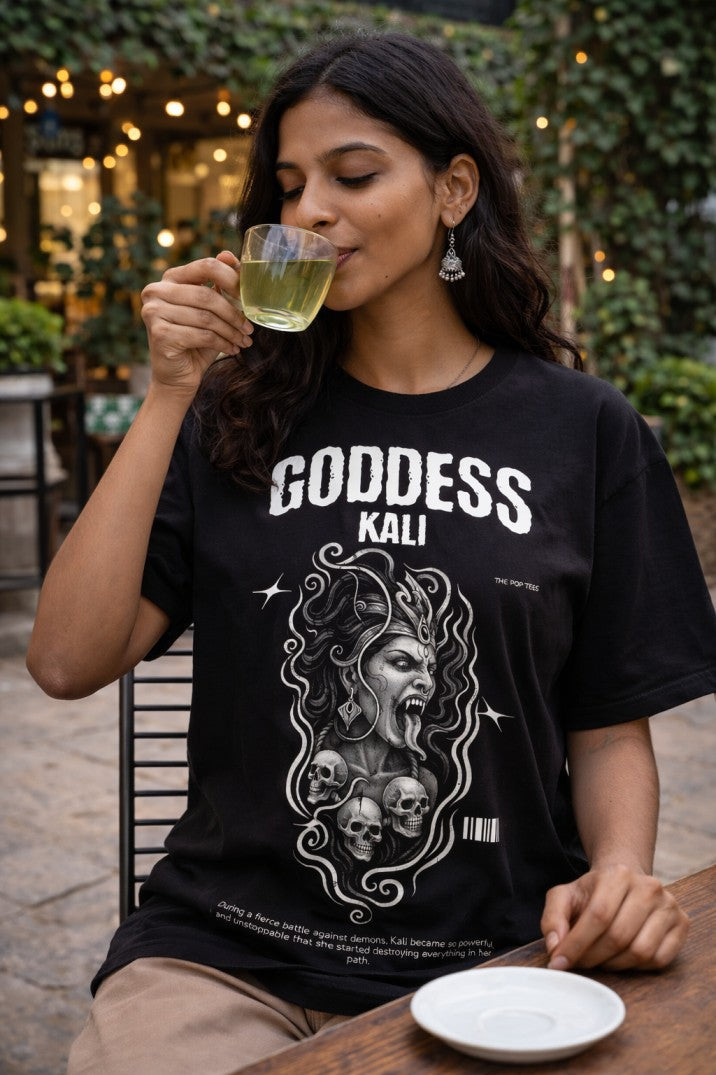 Kali Ma B&W Regular T-Shirt |  Black