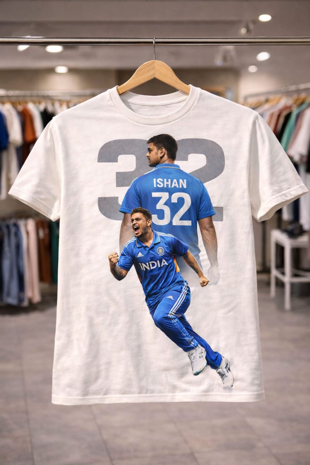 Ishan Krishan 32 T-Shirt – Men & Women | Moon White