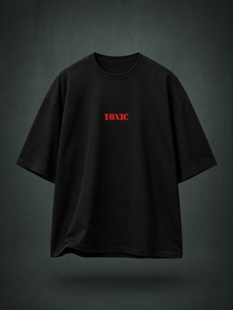 Toxic Dady Is Home Drop-Shoulder T-Shirt – Men & Women | Black