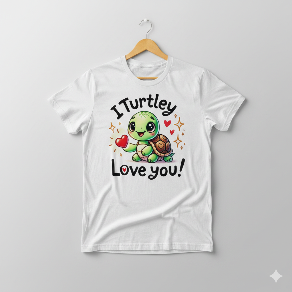 I Turtley Love You Unisex T-Shirt |  White