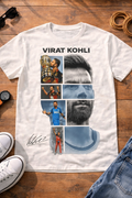 Virat Kohli Multi Verse T-Shirt – Men & Women | Moon White