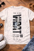 Virat Kohli Sign T-Shirt – Men & Women | Moon White