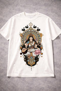Goddess Saraswati Regular T-Shirt |  Off White