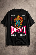 Devi Kali Drop-Shoulder T-Shirt |  Black
