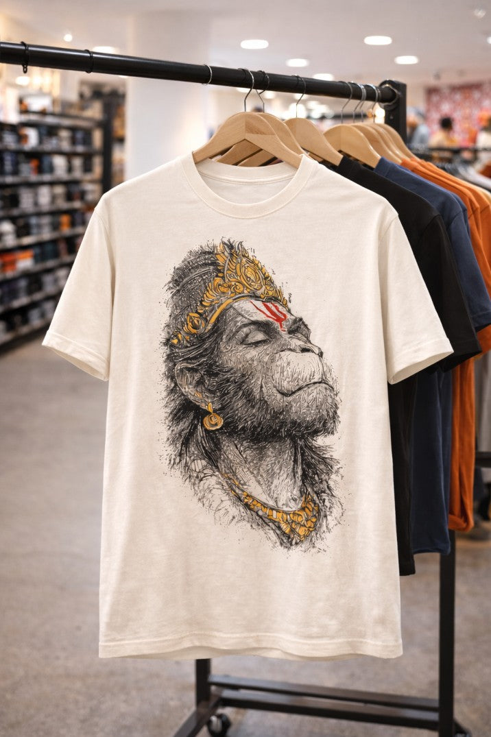 Hanuman Ji Regular T-Shirt |  Off White