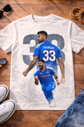 Hardik Pandya 33 T-Shirt – Men & Women | Moon White