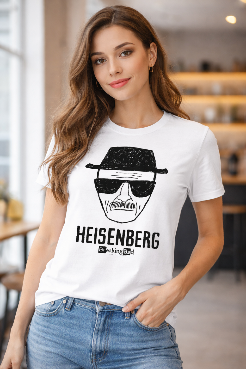 Animated Heisenberg Unisex T-Shirt |  White