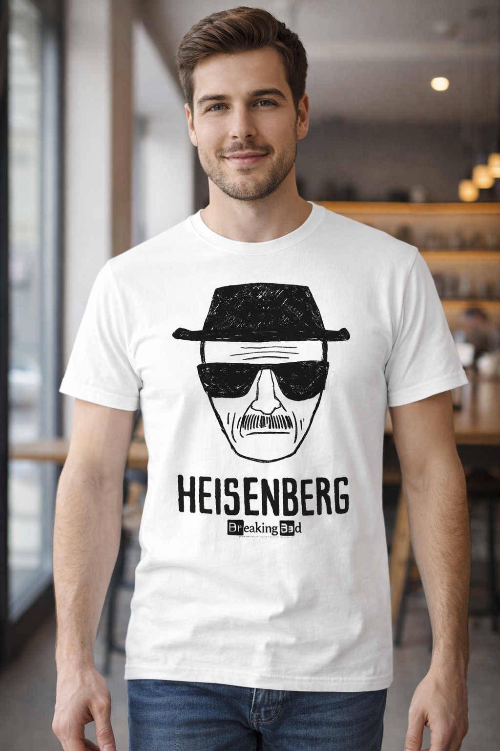 Animated Heisenberg Unisex T-Shirt |  White