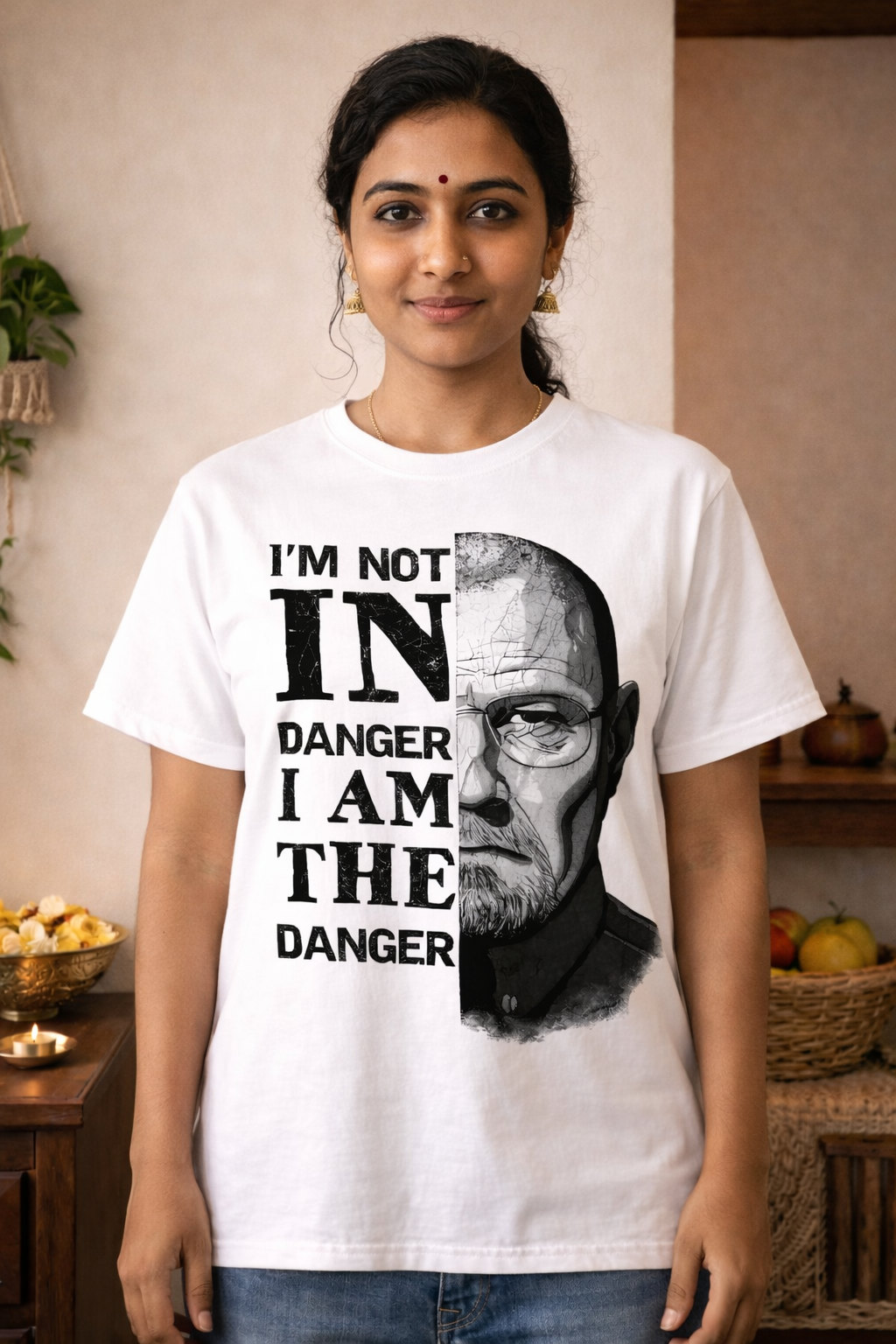 I am the Danger Unisex T-Shirt |  White