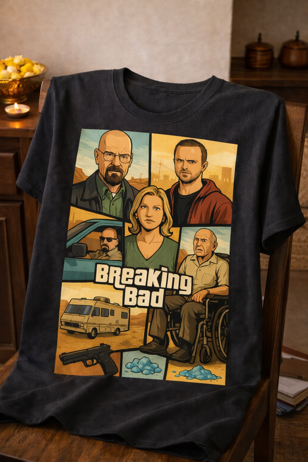 Heisenberg GTA Style Unisex T-Shirt |  Black