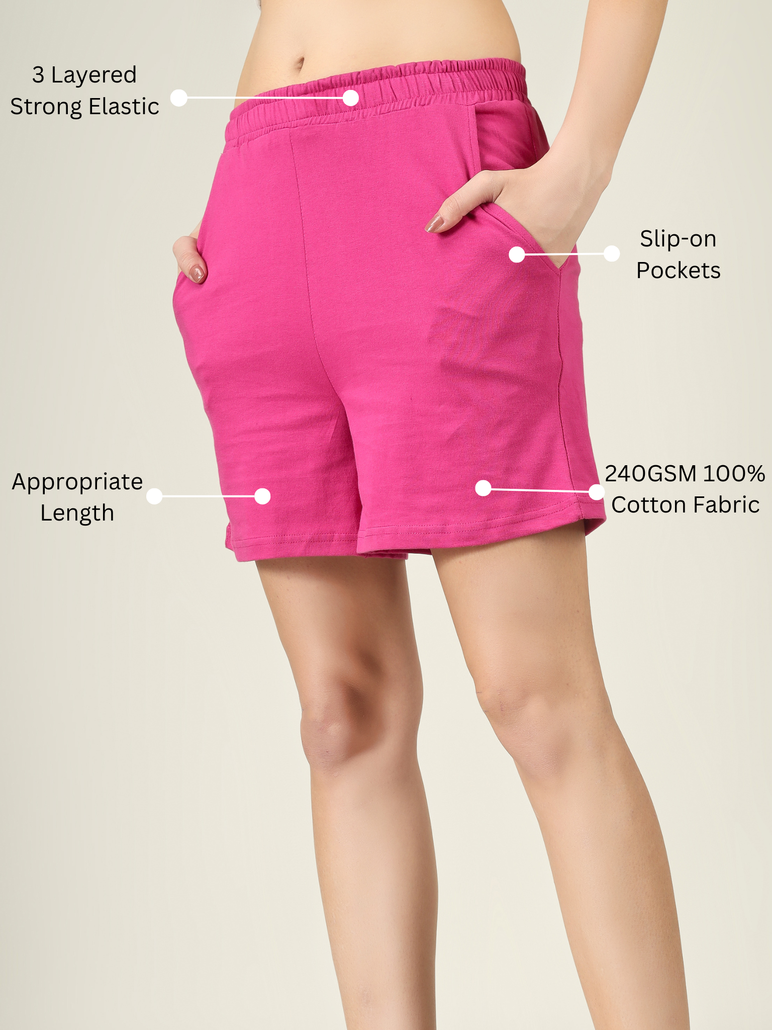 Solid Shorts – Women | Multiple Color & Sizes